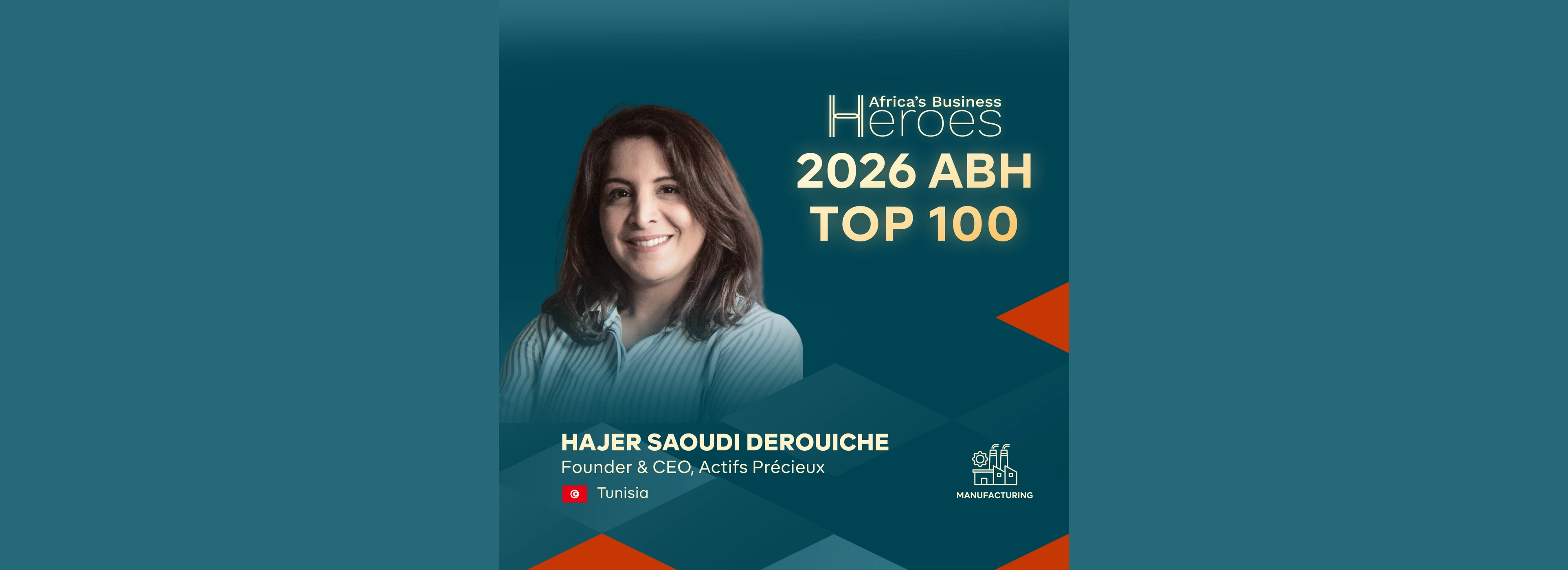 Actifs Précieux sélectionnée parmi les Top 100 d'Africa's Business Heroes 2026